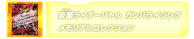 仮面ライダーバトル ガンバライジング メモリアルコレクション