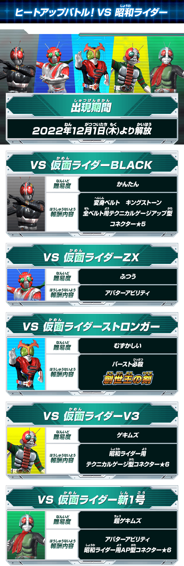 ヒートアップバトル！VS 昭和ライダー