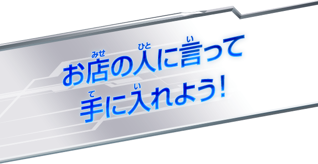 手に入れよう！