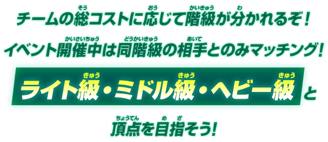 RMGP!最強ランクコストマッチのルール